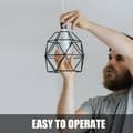 Miniatyrbild 6 av 6: Lamphållare - E27 lamphållaradapter, LED-lampbas, konvertering till eluttag och E27-kontakt. (Vit)