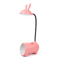 Miniatyrbilde 1 av 5: Multifunksjonell Bordlampe LED USB Berørings nattlys Trinnløs dimming Skrivebordslampe Øyevern Pink