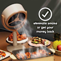 Miniatyrbilde 5 av 5: Bærbar røykrenser Bærbar kjøkkenavtrekk Desktop Range Hoods Avtakbar og vaskbar Exh