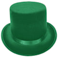 Miniatyrbild 1 av 4: Utklädningsmagiker Hög Hatt för Kvinnor Män Temafest Hatt med Rullbrätte Kostym Gentleman Hög Hatt HippiesKeps Fotohatt Grön M Green M