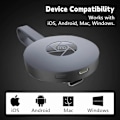 Miniatyrbilde 4 av 5: Seurico TV-boks, 2024 Ny TV-casting-enhet, 1080P Trådløs HDMI-skjermadapter, 4K WiFi-skjermspeiling Streaming-enhet for iOS Android 2pcs