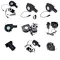 Miniatyrbillede 2 af 4: Black Friday 97mmx33mm Luftblæser Ventilator Med Hastighedsregulator Stærk Vind Kompatibel Komfur Kabinet Røgsuger AC Drevet Ventilator 9733 Kompatibel DIY no governor