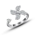 Miniatyrbillede 1 af 5: Fidget Angst Ring Til Kvinder Fidget Spinner Stress Worry Rings Spinde Ringe Meditation Anti-angst Rolig Worry Stress Relief Ring Smykker Valent Style 4