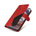 Miniatyrbillede 5 af 5: KT Læder Serie-1 Til Motorola Edge 50 Neo 5G Læderetui Farvesammensætning Telefon Cover Wallet Stativ Multicolor Style D