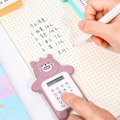 Miniatyrbillede 3 af 5: Mode Dyreformet Lommeregner 8 Display Bits Bærbar Tæller til Skole Yellow