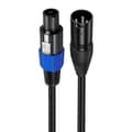 Speakon Kontakt Hane Till XLR 3pin Hane Högtalarkabel Mikrofonkabel