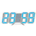 Miniatyrbilde 2 av 5: LED Digital Display Veggklokke Lysende Nattmodus Justerbar Elektronisk Bordklokke Veggklokke Dekor Stue LED Klokke [dB} Blå Blue