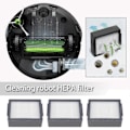 Miniatyrbillede 2 af 5: 10 stk. filtre kompatible med Roomba i og e-serien i7+ E5 E6 I3 robotstøvsuger