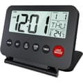 Liten digital reseväckarklocka, batteridriven, bärbar väckarklocka för resor - digital klocka, alarm, snooze