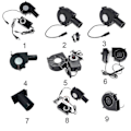 Miniatyrbilde 2 av 4: Black Friday 97mmx33mm Luftblåservifte med Hastighetskontroller Sterk Vind Kompatibel Komfyrskap Røykutblåser AC Drevet Vifte 9733 Kompatibel DIY 220V 2 wire governor