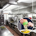 Miniatyrbillede 4 af 5: Spiral Multifunktionel Køkken Rivejern, Roterende Gulerods- og Agurkeskræller og Spiralizer, Grøntsagsskærer, Velegnet til Restaurant Eid Al-Adha Mubarak