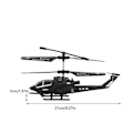 Miniatyrbild 5 av 5: Helt Ny Fjärrstyrd Helikopter, 3,5 Kanaler RC Drone Helikopter med LED-Ljus för Nattflygning Black