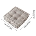 Miniatyrbillede 2 af 5: Tykt gulvpude med håndtag gulvpude sæde sofa tatami måtte C