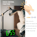 Miniatyrbild 2 av 4: Digital väckarklocka batteridriven, LED-reseväckarklockor bredvid eldriven icke-tickande med snooze-temperatur
