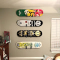 Miniatyrbillede 3 af 4: Horisontale vægmonteringsclips til snowboard, snowboard vægstativ, snowboardmontering, opbevaring, snowboard display vægholder til værelse - MMIAO 2pcs
