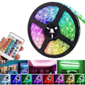 Miniatyrbilde 3 av 4: 5m LED-stripe lys med RGB / Lysløkke / LED-liste Multi ol