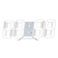 Miniatyrbilde 2 av 4: LED Digital Display Veggklokke Lysende Nattmodus Justerbar Elektronisk Bordklokke Veggklokke Dekor Stue LED Klokke [dB} Hvit White