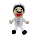 Miniatyrbild 1 av 4: Handdocka Pojk Joseph Cody feebee Plysch Leksak Docka Avtagbar Present Chef 50cm