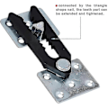 Miniatyrbillede 2 af 3: Sektionssofakobling, 4 stk. metal sofasamling snap alligator stil sektionssofakobling Tao