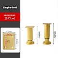 Pikkukuva 2 / 5: Helposti asennettava 4 pöydänjalan sarja, korkeussäädettävä sopimaan erilaisiin kodin tyyleihin Gold 8cm-12cm