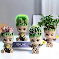 Pikkukuva 4 / 5: Työpöydän koriste-esine Groot kukkaruukut Koti Puutarha Ruukut Istutuslaatikot Mini Tree Man hahmo Auton riipus Lasten lahjat 3