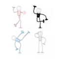 Miniatyrbilde 5 av 5: Formbar Morsom Sportsmann Nattlampe, 2024 Nyeste DIY Form Nattlamper Blue