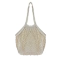 Miniatyrbilde 1 av 5: Mesh Bag - Gjenbrukbar, Vaskbar, Foldbar Bomullsnettpose for Frukt, Grønnsaker og Varehandel - Kjøkkenutstyr Kaesi Beige