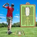 Golf treningsmatte for svingdeteksjon Batting Path Feedback Golf Practice Mats, Golf Training Aid Utstyr Premium Golf Impact Mat