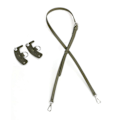 Miniatyrbillede 1 af 5: Moderigtig taskerem skulderrem PU læder udskiftningsbælte justerbar crossbody taskerem håndtaske udskiftningsbælte mørkegrøn Dark Green