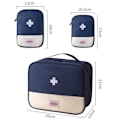Miniatyrbild 8 av 10: Mini Bärbar Medicinväska Mini Tom Medicinväska Multifunktionell Utomhusväska Navy Blue Small