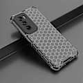 Miniatyrbilde 4 av 5: Mobildeksel for Oppo Reno12 5G - PC+TPU, Honningkake-design, støtdempende Black