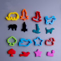 Pikkukuva 4 / 5: 26 osaa Play Dough -työkaluja ja -tarvikkeita, erilaisia muotteja, rullat, leikkurit, opetuslelu lapsille, satunnainen väri