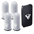 Miniatyrbillede 1 af 5: Fingerhylstre til mobilspil Åndbar Fingerdæk Åndbare Fingerhylstre Black 2 pairs
