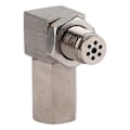 Miniatyrbillede 1 af 5: Bil Ilt Sensor Spacer 90 Grader CEL Bung Fix til Check Engine Light M18X1.5 Katalysator