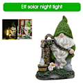 Pikkukuva 3 / 5: Kaivon kääpiö yövalo puutarhakoriste keiju aurinkovalo