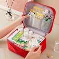Miniatyrbild 5 av 10: Mini Bärbar Medicinväska Mini Tom Medicinväska Multifunktionell Utomhusväska Red Large