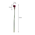 Miniatyrbillede 4 af 5: 5 stk. Kunstig Blomst Almindelig Calla Føles Virkelig Kunstige Blomster Til Stue Spisebord Orange