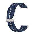 Miniatyrbillede 1 af 5: Farverig hul silikonerem til Suunto 9 Peak Midnight Blue Grey