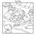 Miniatyrbillede 5 af 8: Farvelægningsbog til voksne og teenagere med super søde dyrefigurer med simple og lette mønstre til afslapning Lommebog Item 20: 46 pieces