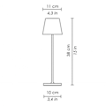 Miniatyrbilde 3 av 5: LED Bordlampe, Berøring På/Av, Berøringsdimbar, For Bar Restaurant Dekor Gold