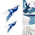 Miniatyrbillede 3 af 5: 4-pak strygemærker Phoenix stryge-broderede patches til jeans tøj reparationssæt