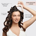 Miniatyrbillede 3 af 8: Kitsch Satin Heatless Curling Set - Overnight Curls, Heatless Curling Wand Headband, Bløde Krøller Uden Varme, Hårrullet - Sunset