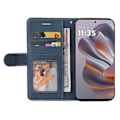 Pikkukuva 2 / 5: KT Leather Series-1 Motorola Edge 50 Neo 5G:n nahkainen suojakotelo, väriyhdistelmä, lompakko ja teline Multicolor Style B