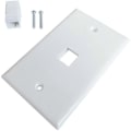 Pikkukuva 4 / 5: 2-pakkaus 1-porttinen Ethernet-seinälevy, seinälevy RJ45 naaras-naaras inline-liittimellä