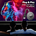 Miniatyrbilde 5 av 5: Seurico TV-boks, 2024 Ny TV-casting-enhet, 1080P Trådløs HDMI-skjermadapter, 4K WiFi-skjermspeiling Streaming-enhet for iOS Android 1pcs