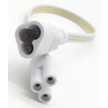 Miniatyrbillede 2 af 5: (2-pak 3-ben M/f) T5 T8 LED Lampe Tilslutningsledning Loftslamper Dagslys LED Integreret Rørkabel Sammenkoblelige Ledninger Til LED Rør Lampeholder