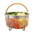 Miniatyrbild 3 av 5: Ångkorgset i rostfritt stål, Instant-Pot-tillbehör för Ninja Foodi tryckkokare & Multi