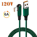 Miniatyrbilde 10 av 10: 120W Hurtig Lading Kabel USB Type-C Ledning 2m