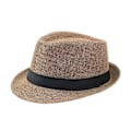 Pikkukuva 1 / 5: Unisex Olki Fedora Panama Hattu Kesä Aurinko Lyhyt Lieri Kukka Trilby Kuubalainen Lippahattu khaki