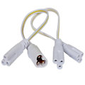 Miniatyrbillede 1 af 5: (2-pak 3-ben M/f) T5 T8 LED Lampe Tilslutningsledning Loftslamper Dagslys LED Integreret Rørkabel Sammenkoblelige Ledninger Til LED Rør Lampeholder